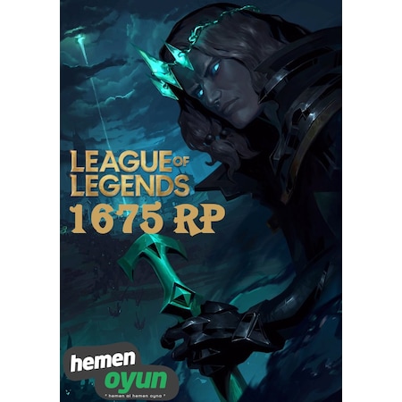 Hemenoyun League Of Legends Lol 1675 Rp Riot Points Tr
