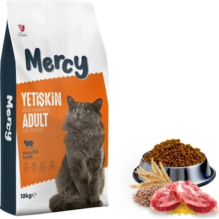 Mercy Kuzu Etli Yetişkin Kedi Maması 10 KG