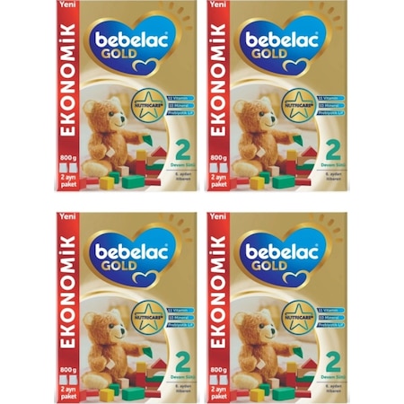 Bebelac Gold 2 Devam Sütü 6 - 12 Ay 800 G X 4 Adet