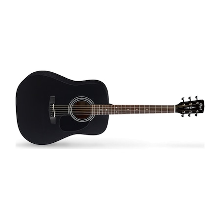 Cort Ad810Bks Siyah Satin Akustik Gitar + Kılıf + Pena