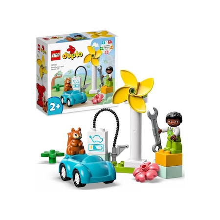 LEGO® Duplo 10985 Rüzgar Türbini ve Elektrikli Araba 16 Parça