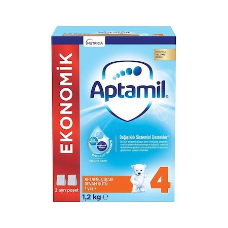 Aptamil 4 Ekonomik Paketli Çocuk Devam Sütü 1+ Yaş 1200 G