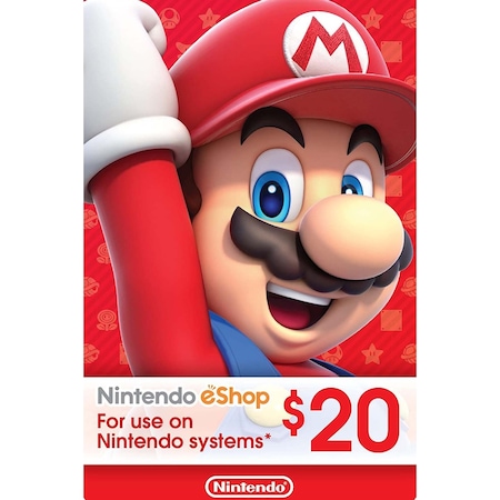 Nintendo Eshop Card 20 Usd Nintendo Gift Card 20 Usd (436614732)