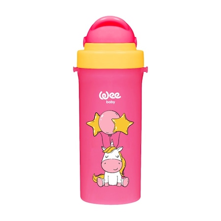 Wee Baby 896 BPA İçermeyen Pipetli Bardak 300ML 6+ Ay Pembe