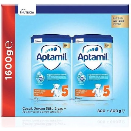 Aptamil 5 Akıllı Kutu Çocuk Devam Sütü 2+ Yaş 2 X 800 G