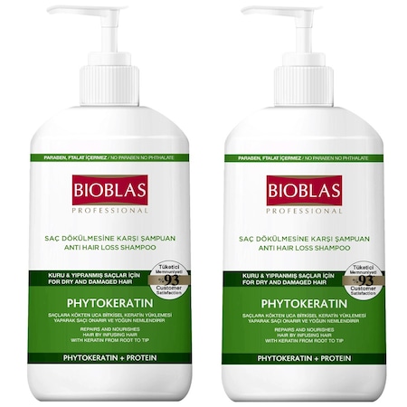 Bioblas Saç Dökülmesine Karşı Phytokeratin Şampuan 1 L 2 Adet