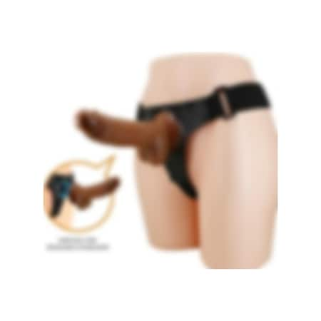 OdinsShop20 CM Belden Bağlamalı İçi Dolu Strapon Melez Penis