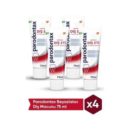 Parodontax Beyazlatıcı Diş Macunu 4 x 75 ML