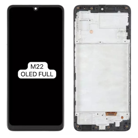 Samsung Uyumlu Galaxy M22 Sm M225f Lcd Ekran Dokunmatik Çıtalı Oled