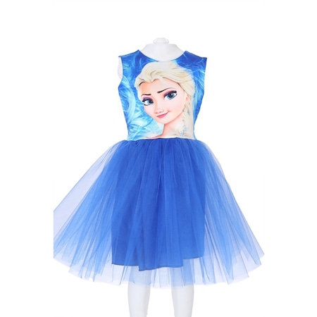 Kız Çocuk Elsa Tütü Elbise