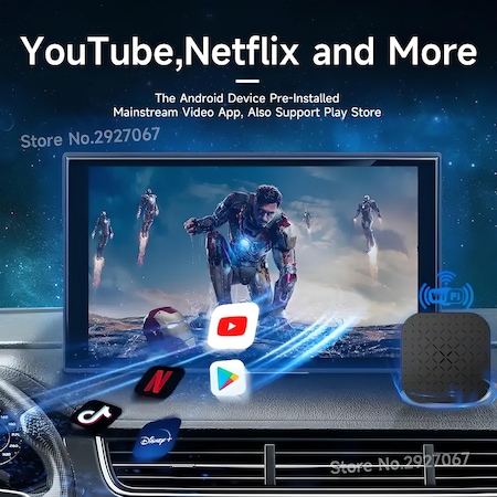 Carlinkit Carplay Ai Box 2gb+16gb Kablosuz Carplay Y.tube,netflix