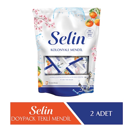 Selin Kolonyalı Mendil - 90 Adet