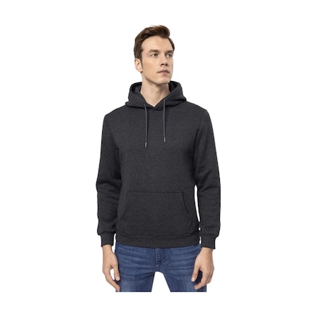 Süvari Erkek Kapişonlu Yaka Regular Kalıp Düz Sweatshirt Tr2013700311-s08