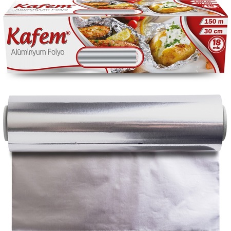 Kafem Heavy Duty Aluminyum Folyo 18 Mic 30 CM x 150 M