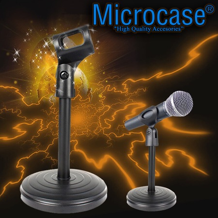 Metal Ayaklı Masaüstü Mikrofon Ayaklığı Tutucu Stand - Al2323