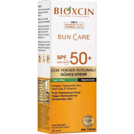 Bioxcin Sun Care Yağlı Ciltler İçin Çok Yüksek Korumalı Güneş Kremi SPF50+ 50 ML