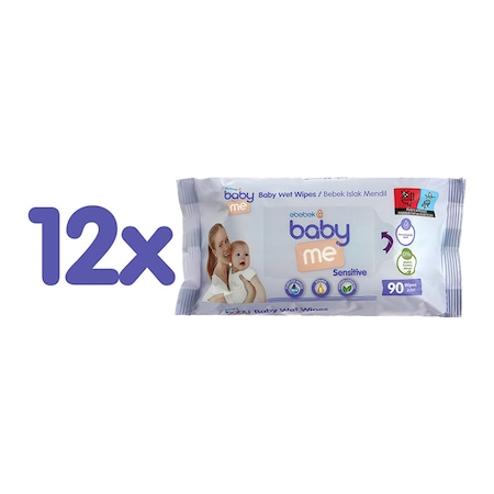 Baby Me Sensitive Islak Mendil 12X90