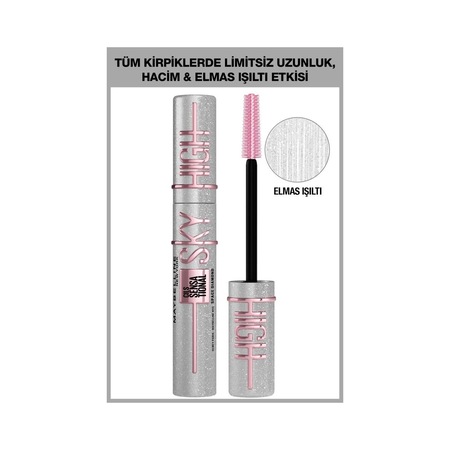 Maybelline New York Lash Sensational Sky High Space Diamond Elmas Işıltılı Maskara