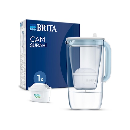 Brita Cam Filtreli Su Arıtma Sürahisi 2.5 L Açık Mavi