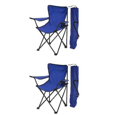 Exent Katlanır Çantalı Rejisör Kamp Sandalyesi 2'li Mavi