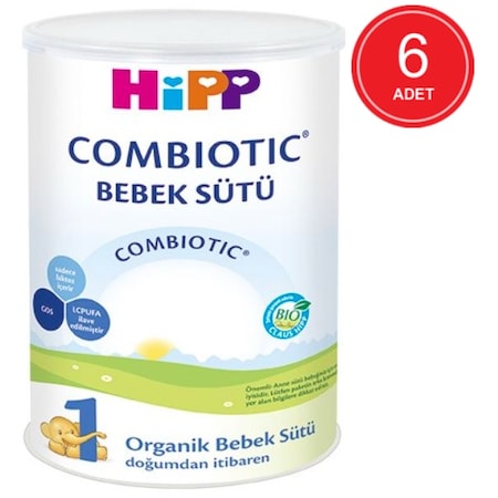 Hipp 1 Combiotic Organik Bebek Sütü 0+ Ay 6 x 350 G