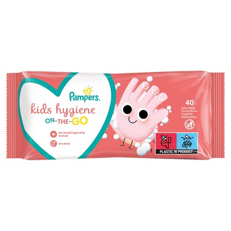 Prima Pampers Kids Hygiene On-The-Go Hijyen Islak Mendili 40'lı
