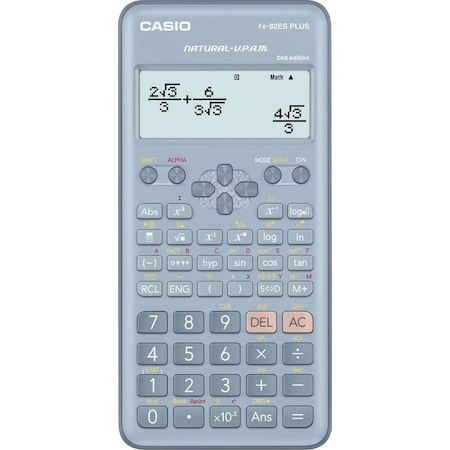 Casio FX-82ES Plus Mavi Bilimsel Fonksiyonlu Hesap Makinesi 2.Versiyon