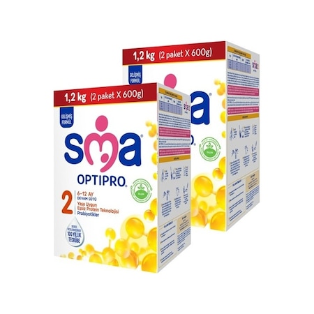 Sma Optipro Probiyotik 2 6-12 Ay Bebek Sütü 1200 G X 2 Adet