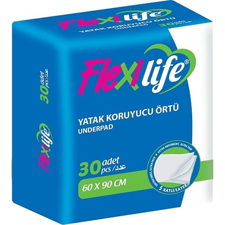 Flexilife 60 x 90 CM Yatak Koruyucu Örtü 30'lu x 2 60 Adet