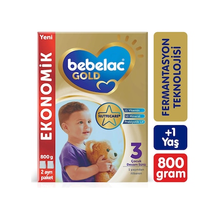 Bebelac Gold 3 Çocuk Devam Sütü 1 Yaş+ 800 G