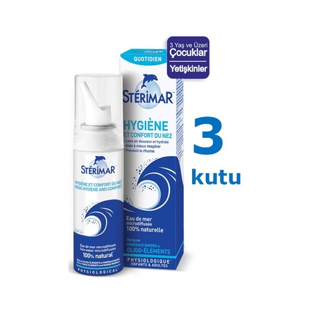 Sterimar Deniz Suyu Burun Spreyi 100 ML x 3 Adet