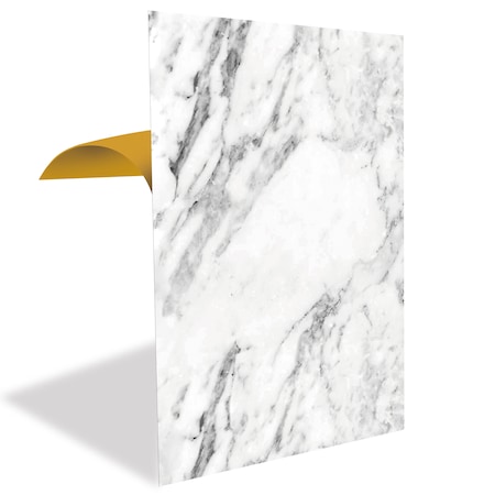 Kendinden Yapışkanlı Beyaz Mermer Desenli Pvc Panel 41x62 Cm