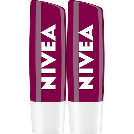 Nivea Lipstick Böğürtlen Dudak Bakım Kremi 2 x 4.8 G