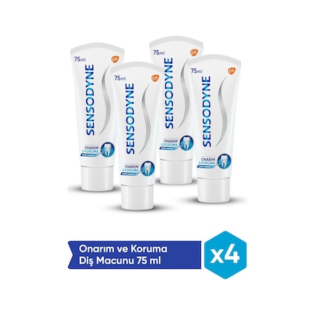 Sensodyne Onarım ve Koruma Diş Macunu 4 x 75 ML