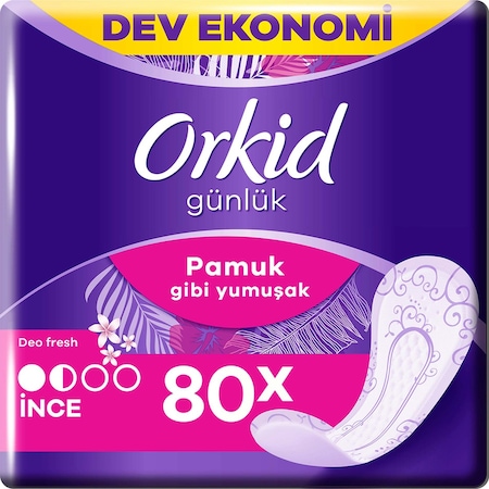 Orkid Pamuksu Deo Fresh Günlük Ped 80'li