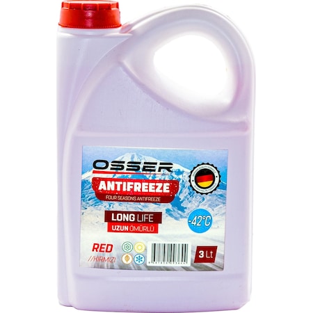 Osser Antifriz Kırmız 3 Lt 2024 Üretim Yılı