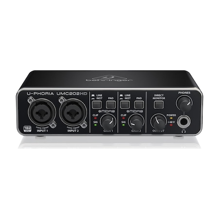 Behringer Umc202Hd Midas Pre.2X2. 24 Bit / 192 Khz Usb Ses Kartı