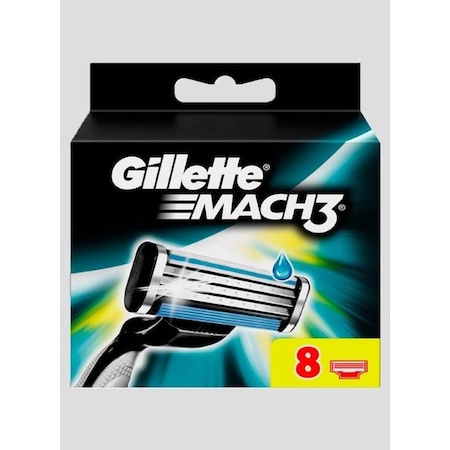 Gillette Mach3 Yedek Tıraş Bıçağı 8 Adet Karton Paket