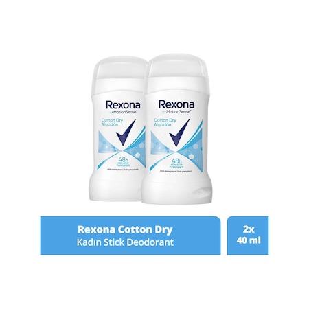 Rexona Cotton Dry 48H Kadın Stick Deodorant 2 x 40 ML