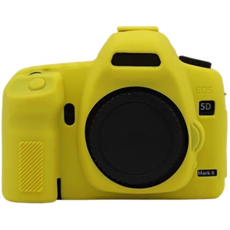 Butu Canon Eos 5d2 / 5d Mark Iı İçin Silikon Kılıf, Dslr Fotoğraf Makinesi Çantası Çizilmez Koruyucu Kapak - Sarı