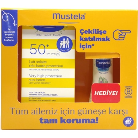 Mustela Koruyucu Güneş Losyonu SPF50+ 100 ML + Hydra Bebe 50 ML