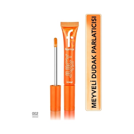 Flormar Juicy Doğal Renk Veren Meyve Aromalı Nemlendirici Dudak Parlatıcısı 002 Orange