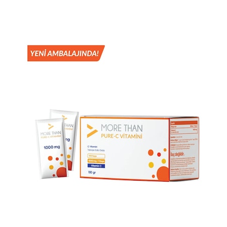 More Than Pure C 1000 Mg Saşe C Vitamini Ascorbic Acid