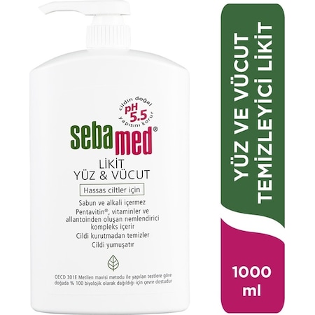 Sebamed Likit Yüz & Vücut Temizleme Jeli 1 L