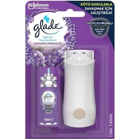 Glade Banyo Hava Tazeleyici Cihaz + Yedek Lavanta Ferahlığı 10 ML