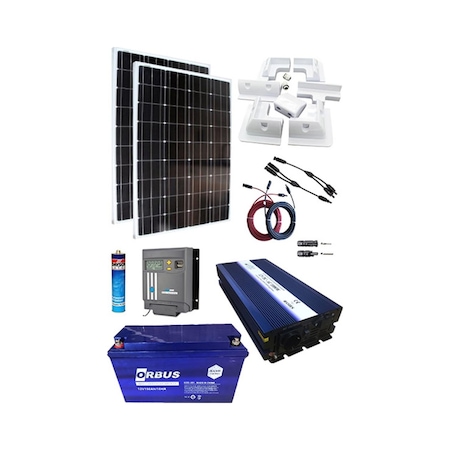 Karavan Solar Paket Sistem 1000w İnverter 150ah Jel Akü