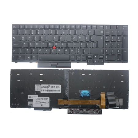 Lenovo Thinkpad 20Ks001Htx, 20Nb0056Tx Klavye Işıklı (Siyah Tr) Siyah - Işıklı - Çerçeveli