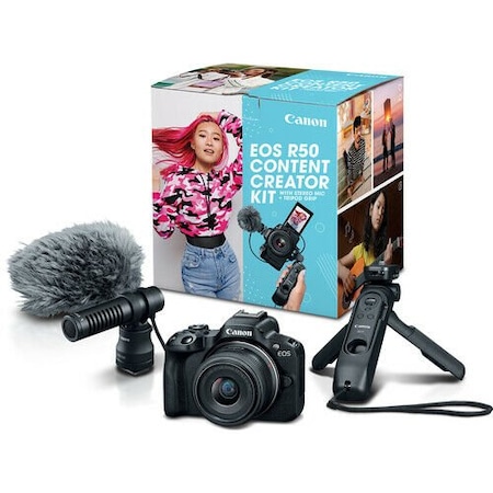 Canon EOS R50 Content Creator Kit Fotoğraf Makinesi