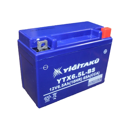 Yiğit Akü 12 V 6.5 Ah Amper Yiğit Akü Ytx6.5l Motosiklet Aküsü