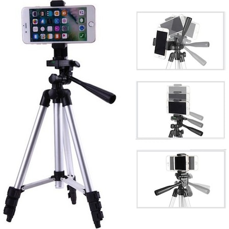 Dymax Cep Telefonları Için 135 Cm Alüminyum Tripod Taşıma Çantalı